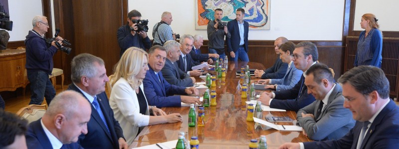 Politički lideri iz Republike srpske kod predsednika Srbije